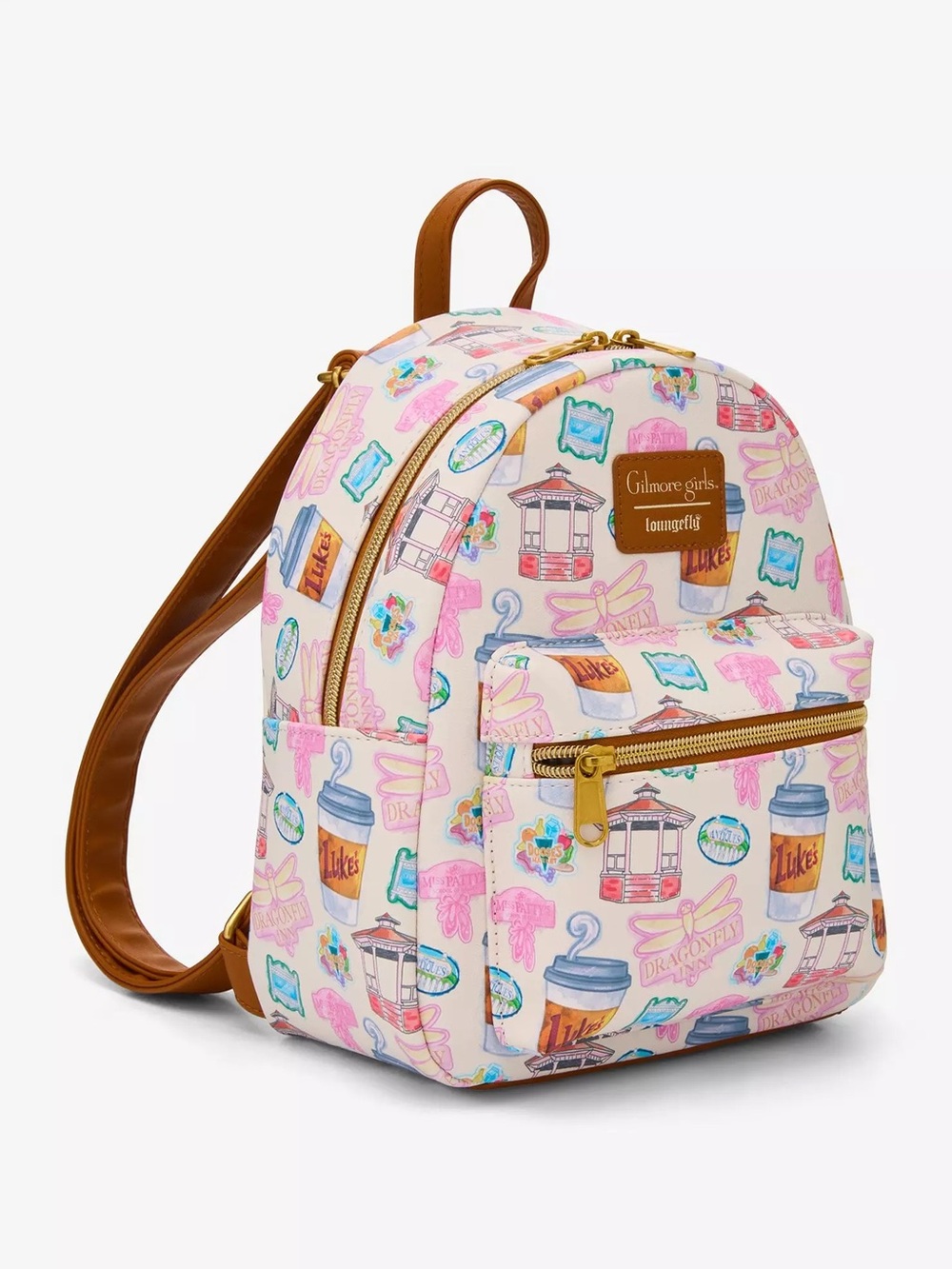 Loungefly Gilmore Girls Stars Hollow Icons Mini Backpack Hot Topic - Picture 2 of 4